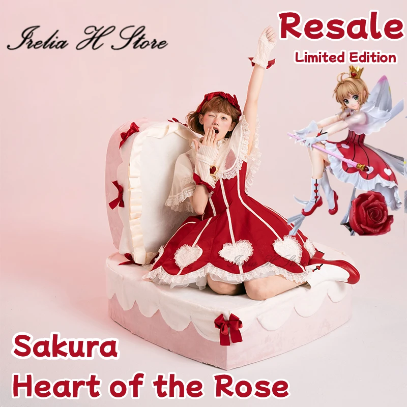 

{in stock}Irelia H Store CARDCAPTOR CLEAR CARD Sakura Cosplay Costume The Heart of Rose Anime dress female Limited Edition