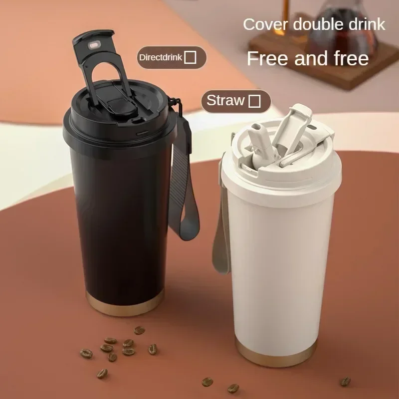 

530ML Stainless Steel Thermos Coffee Cup Double Wall Vacuum Insulated Cup Drinkware for Coffee Water Bottle Motherday Dad Gifts