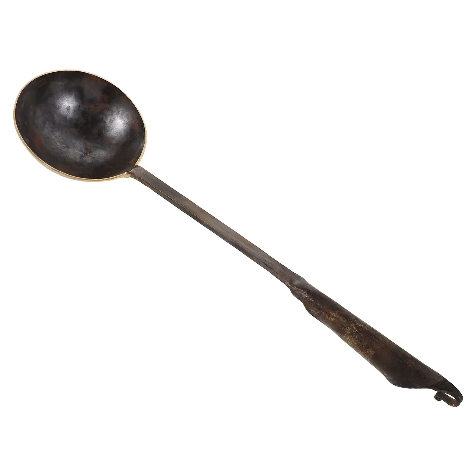 

Copper Sugar Art Spoon Sturdy Material Long Handle Design Kitchen Accessory Metal Dessert Spoons