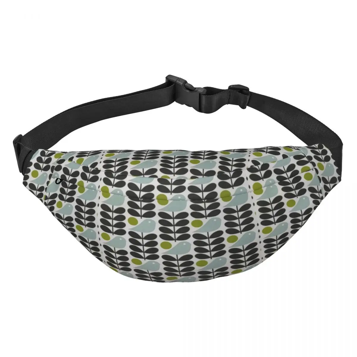 

Orla Kiely Scandinavian Multi-Stemmed Birds Flower Fanny Pack Sling Crossbody Waist Bag for Travel Cycling Phone Money Pouch