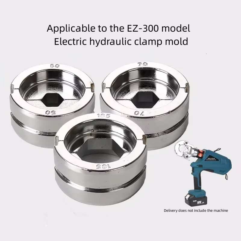 Hydraulic Crimping Die EZ300/EC/EP/EB Compatible Wire Crimper Crimping Head Mold Replacement Accessory for Terminal Connector