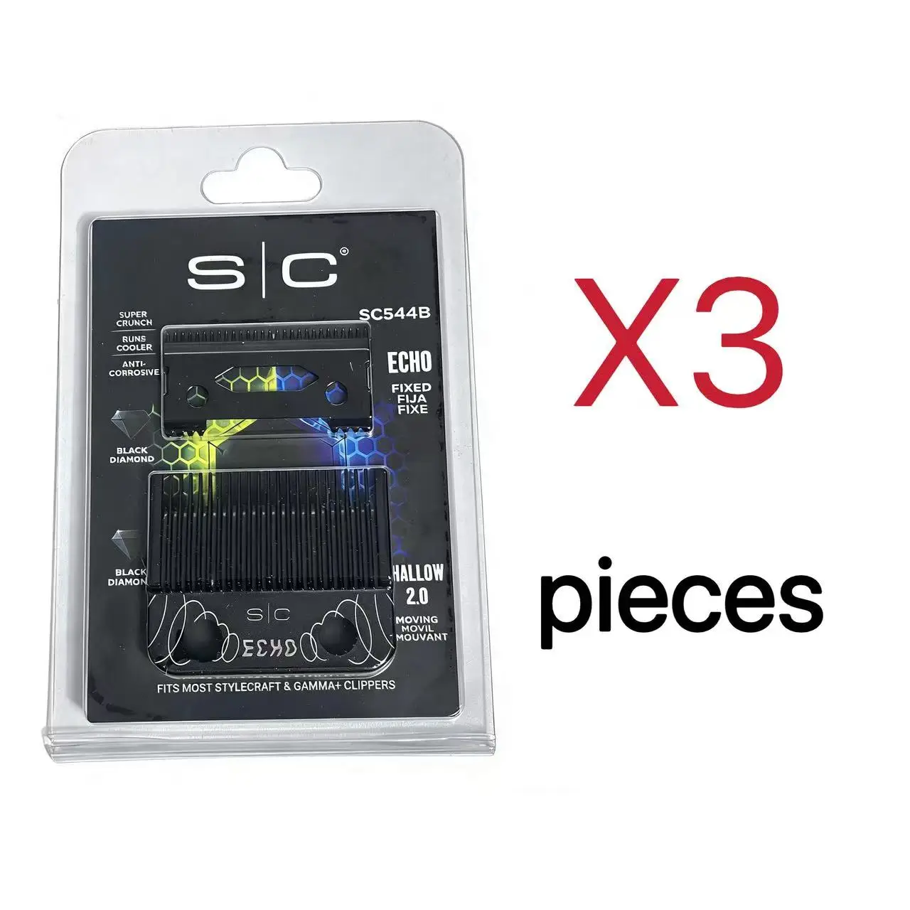 SC Echo Blades Phantom Blades für Madeshow KM Gamma JRL KM VGR Professional sind universell für alle professionellen Haarschneidemaschinen geeignet.