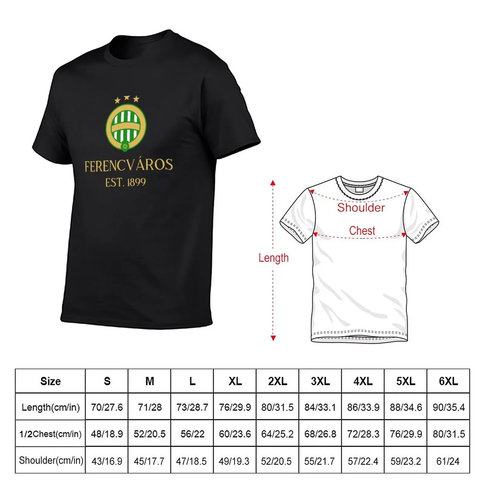 New Ferencváros Gold Alt T-Shirt t shirt man quick drying shirt funny t shirts for men