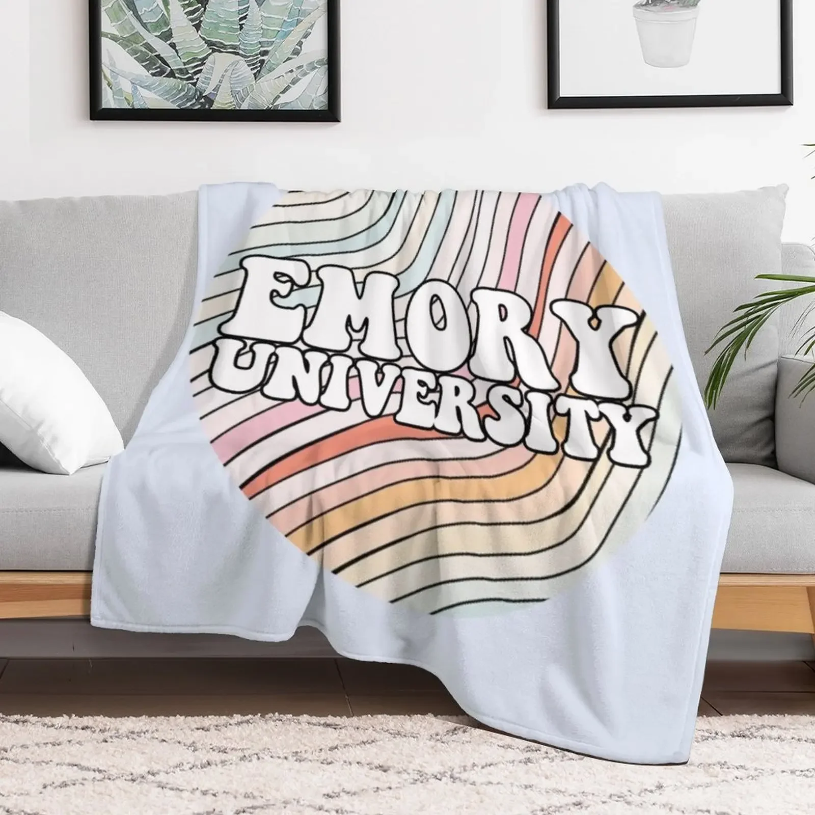 Emory Retro Throw Blanket warm for winter Heavy Blankets