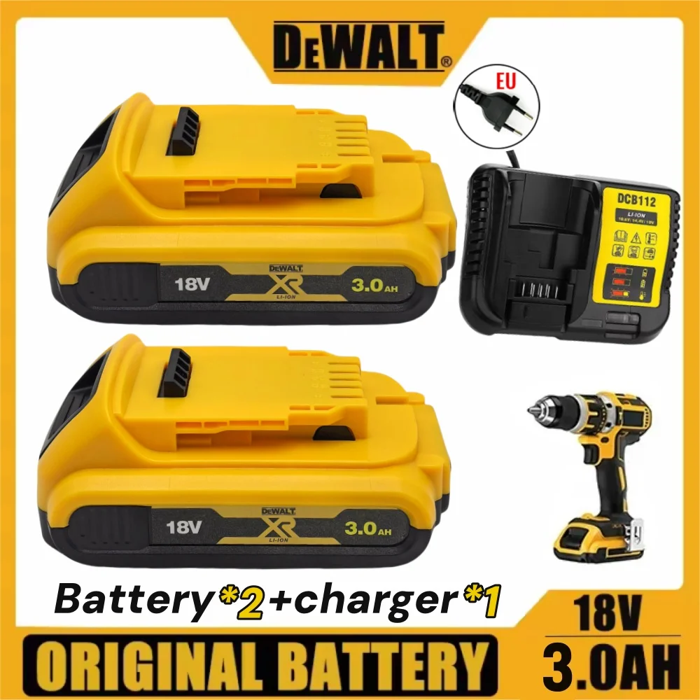 DEWALT 18V 3.0Ah Rechargeable Battery Compatible with DCB200 DCB201 DCB206 Tool Replacement 18V 3AH 20V image 3