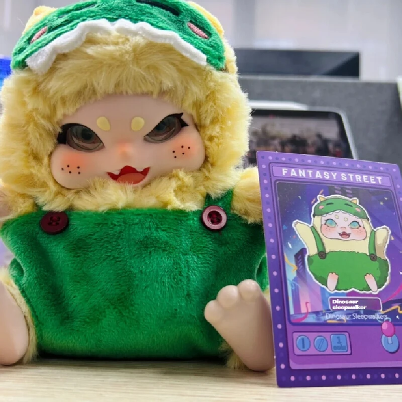 original Baby Three Fantasy Street Series Plush Blind Box Pendant Anime Action Figure Caixa Mystery Box Dolls Girls Gift Toys