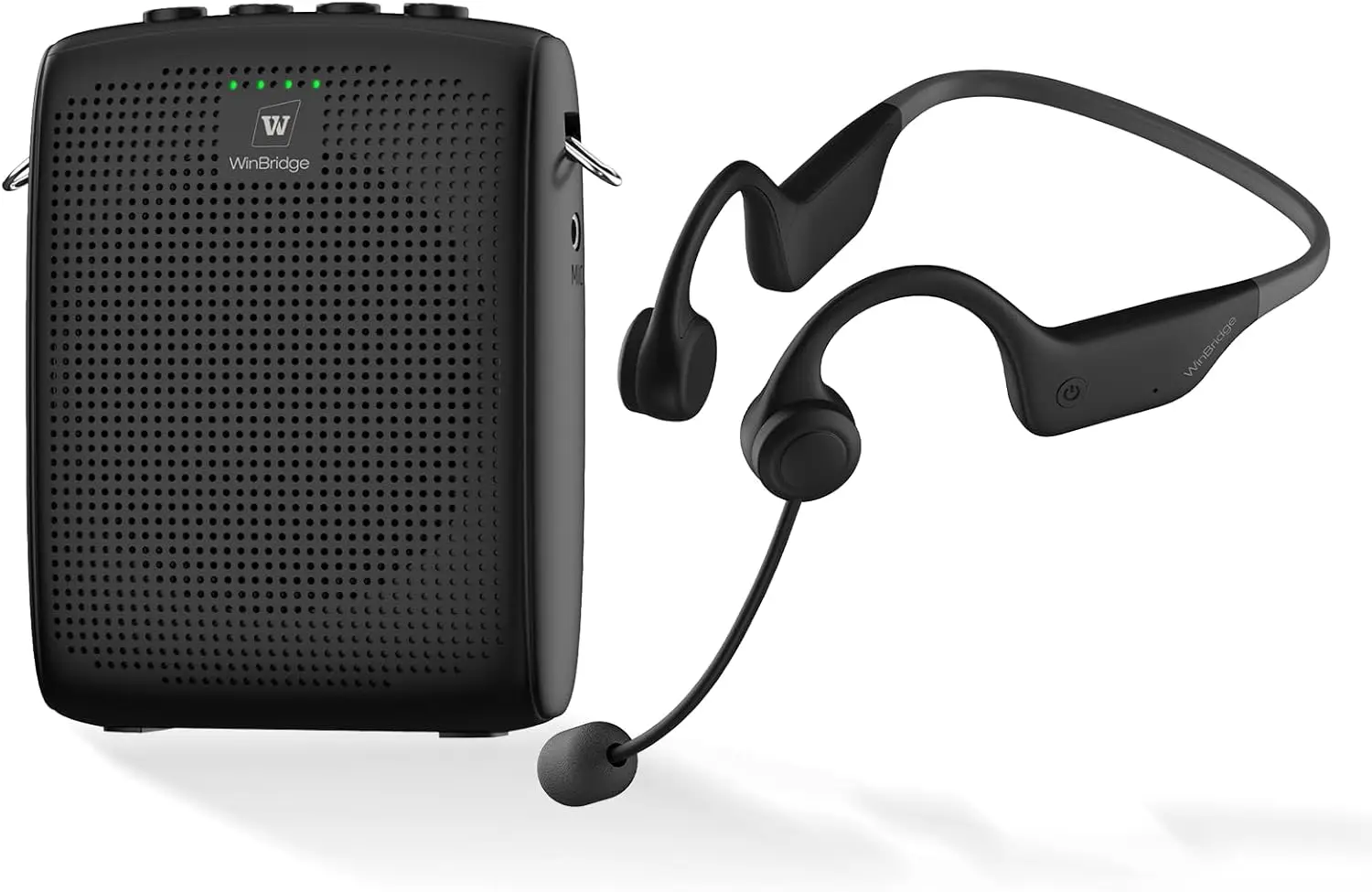 

Wireless Voice Amplifier with Earhook, Portable Speaker for Teachers, Mini PA System Crystal-Clear Sound