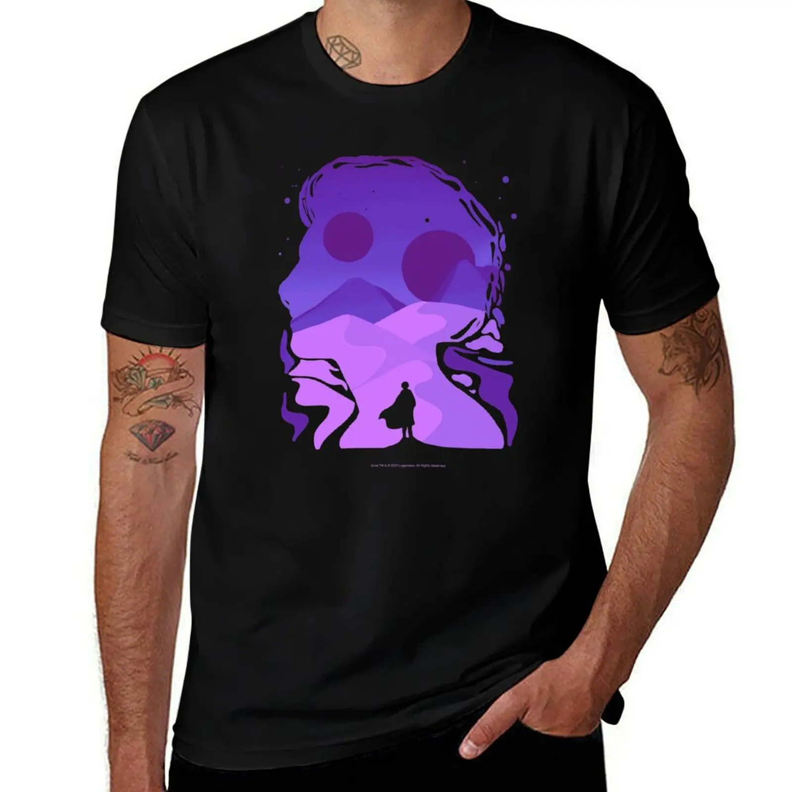 

Paul Atreides on Arrakis, Double Exposure Minimalist Illustration T-Shirt customs design your own vintage clothes mens t shirts