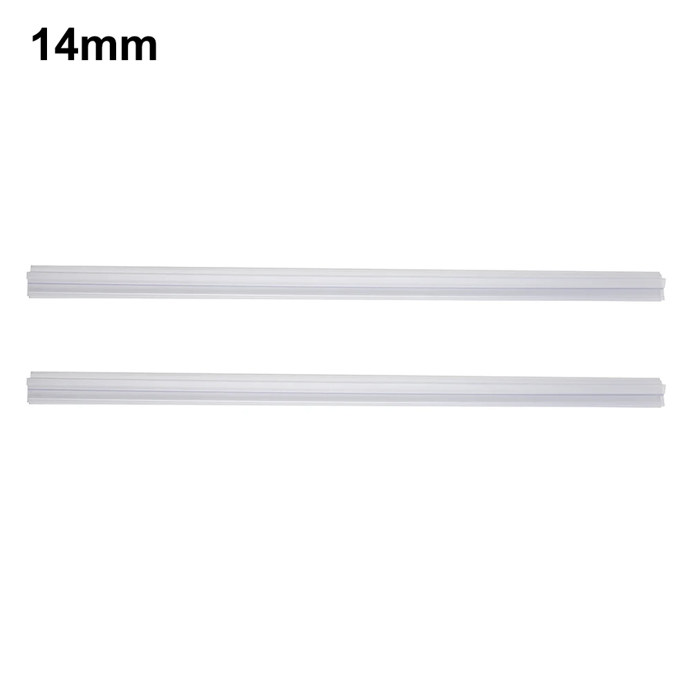 2 Pcs 50cm Bath Shower Screen Door Seal Strip PVC Frameless Glass Door Bottom Weather Stripping Seal Sweep Water Blocking Strip