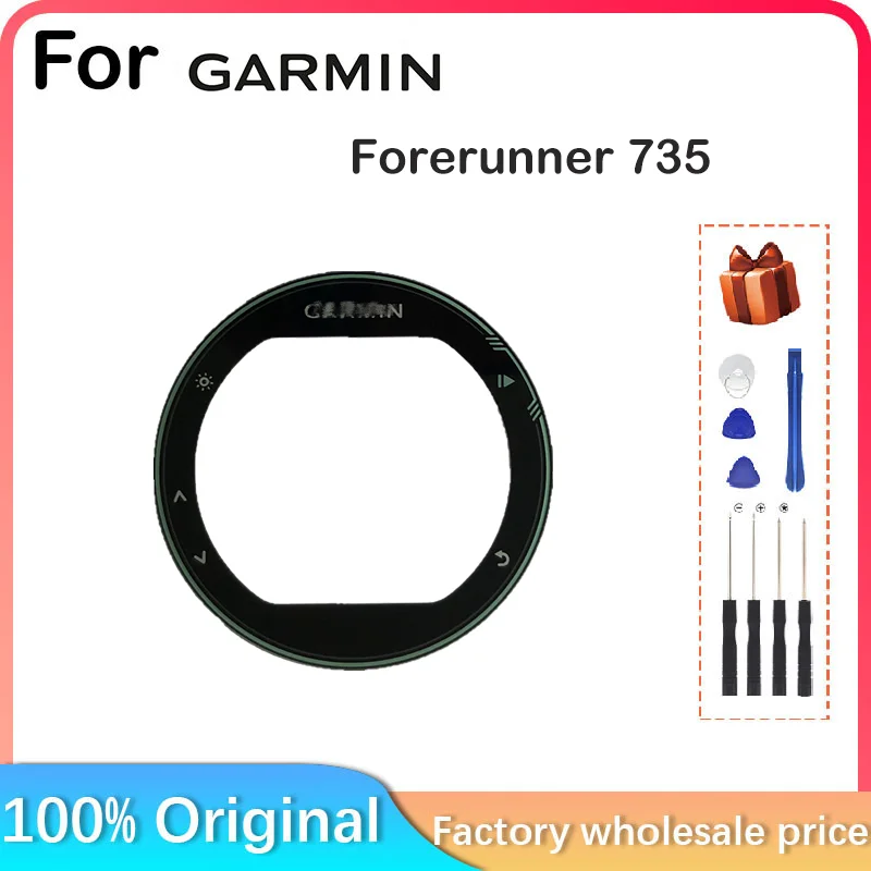 For Garmin Forerunner 735 /735xt GPS Watch LCD Display Outer Edge Glass Protective Transparent Cover Replacement Repair Use