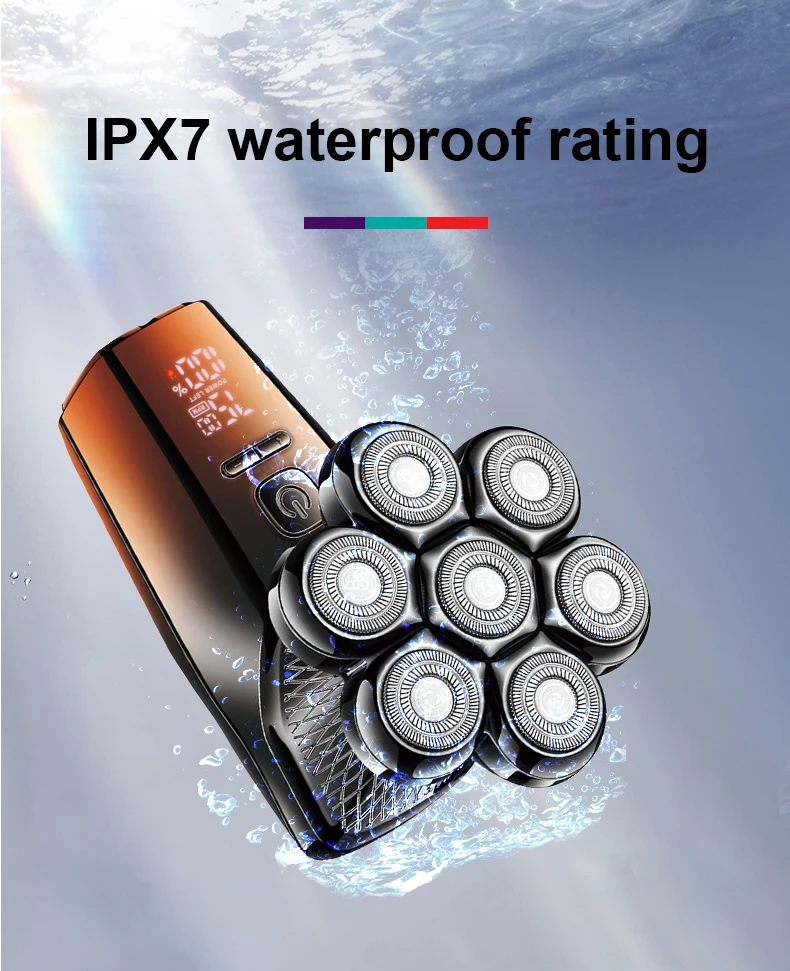 VGR 327 เครื่องโกนหนวดไฟฟ้า 5-in-1 เครื่องโกนหนวดมัลติฟังก์ชั่น USB Body Wash Hair whitening clipper