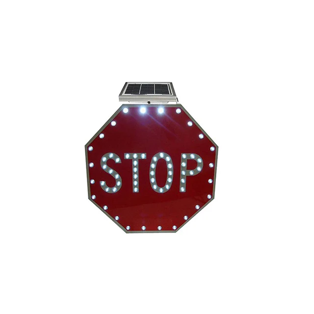 Solar LED Pedestrian Crossing Sign, with People on the Scene Sensor Traffic Warning Products