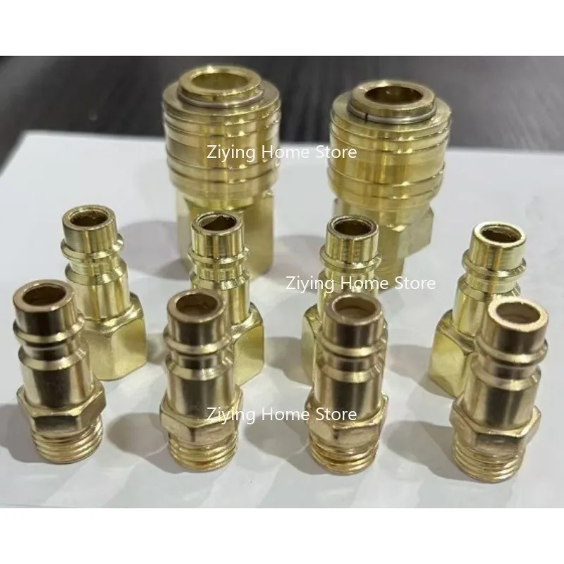 Suitable for German Style Quick Connector 10 Piece Set, 1/4BSP Inflatable European Style Hose with Internal and External Threads