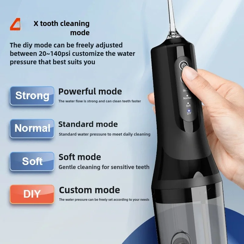 Portable Electric Toothbrush and Water Floss Set, New Design for Home Oral Care and Whitening, Comfort and Hygiene