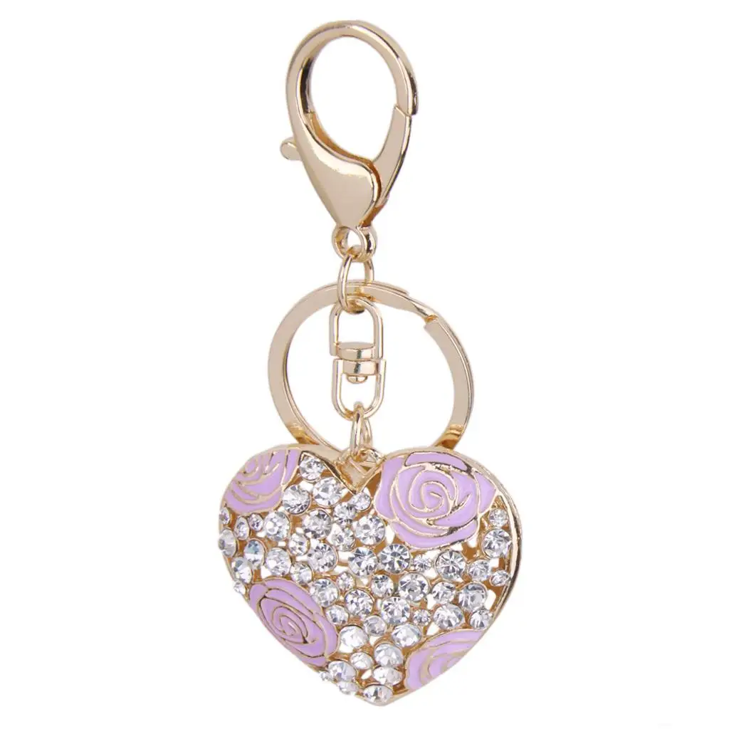 1pc Fashion Rhinestone Crystal Keychain Keyring Charm Pendant Key Chain
