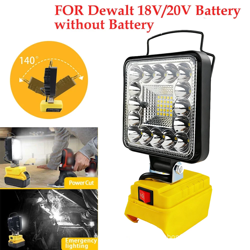 

LED Work Light 4Inch For Makita 14.4V 18V Li-ion Battery Lamp USB Outdoor Flashlight Lantern Camping Emergency for milwaukee li