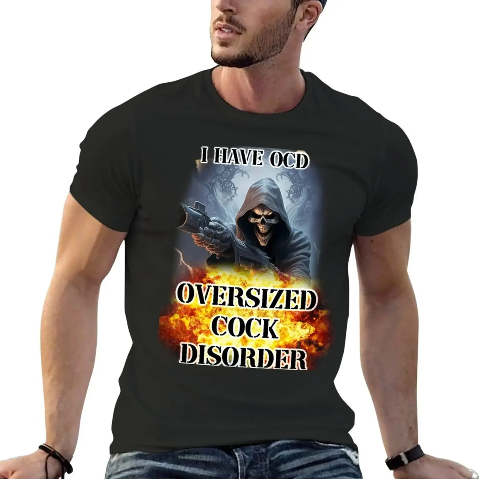 New i have ocd ver 2 T-Shirt Anime t-shirt t shirt man plain black t shirts men