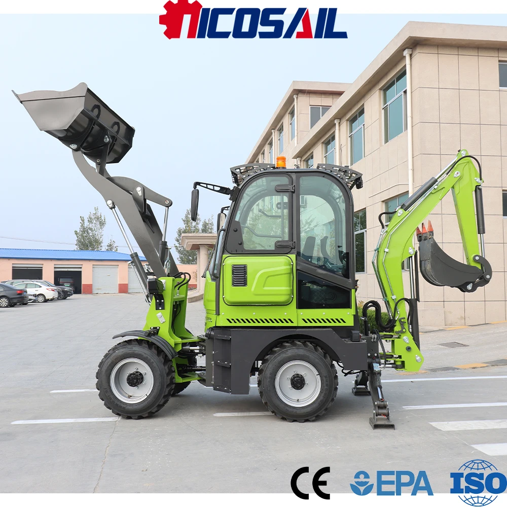 

Многофункциональный экскаватор-погрузчик Nicosail, сертифицированный CE, Euro 5, прочная конструкция, гибкое управление для муниципальных и садовых работ
