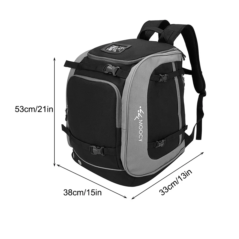 65L Ski Backpack Boot Bag Unisex Large Capacity Carrying Bag Waterproof Helmet Clothing Rucksack For Outdoor Hiking Skiing New