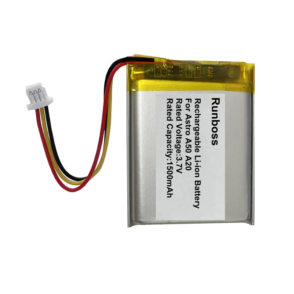 New 1500mAh 533-000191 533-000169 Battery For Logitech Astro A50 A20 Gen 4 2016 Gen4 2019 SRP603443 Gaming Headset Batteries
