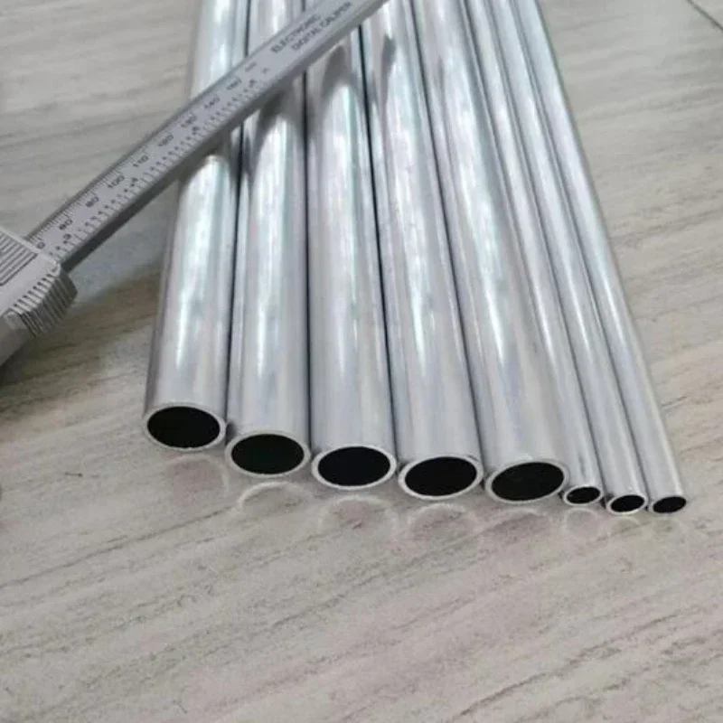 Tubo hueco de aluminio CNC, 500mm de longitud, 6061mm, OD 16/18/20/22/25/26/28 a 32mm, ID 10 ~ 29mm, 1 piezas