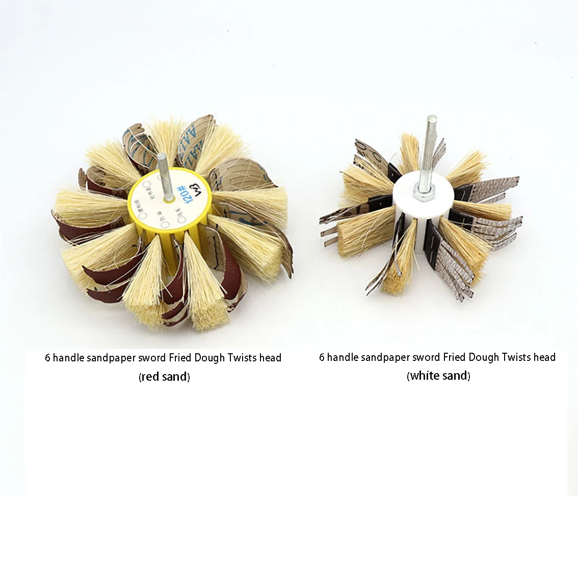 1PCS 155mmx45x6mm Sisal Sandcloth Brush Bristles Polishing Flower Heads Used For Wood Primer Metal Polishing