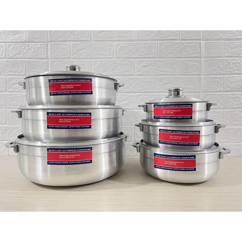 Sand 6-Piece Middle East And African Soup 20-36Cm Pot Set, Aluminum
