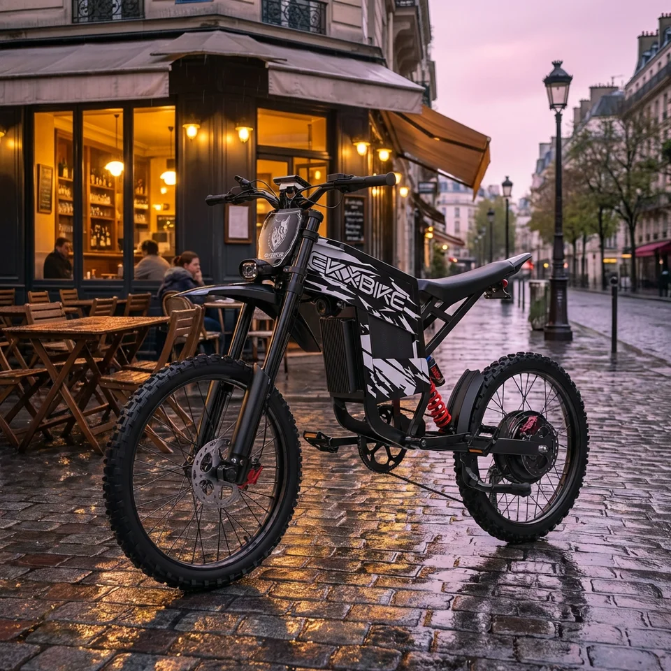 EKXBIKE TX1 High Performance Electric Bike - 6000W Peak Motor, 60V30AH Lithium Battery, 80Kmh Speed, Adult Off-Road MTB Ebik image 2