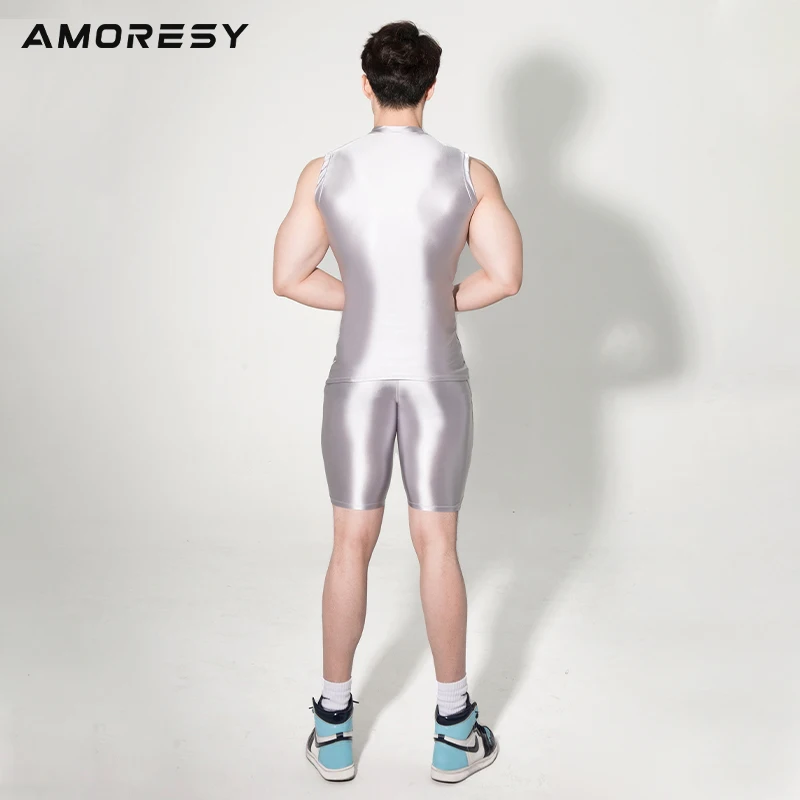 Amoresy Poseidon Series Vừa Thun Co Ốp Dẻo Thoáng Khí Thể Dục Nam Quần Short