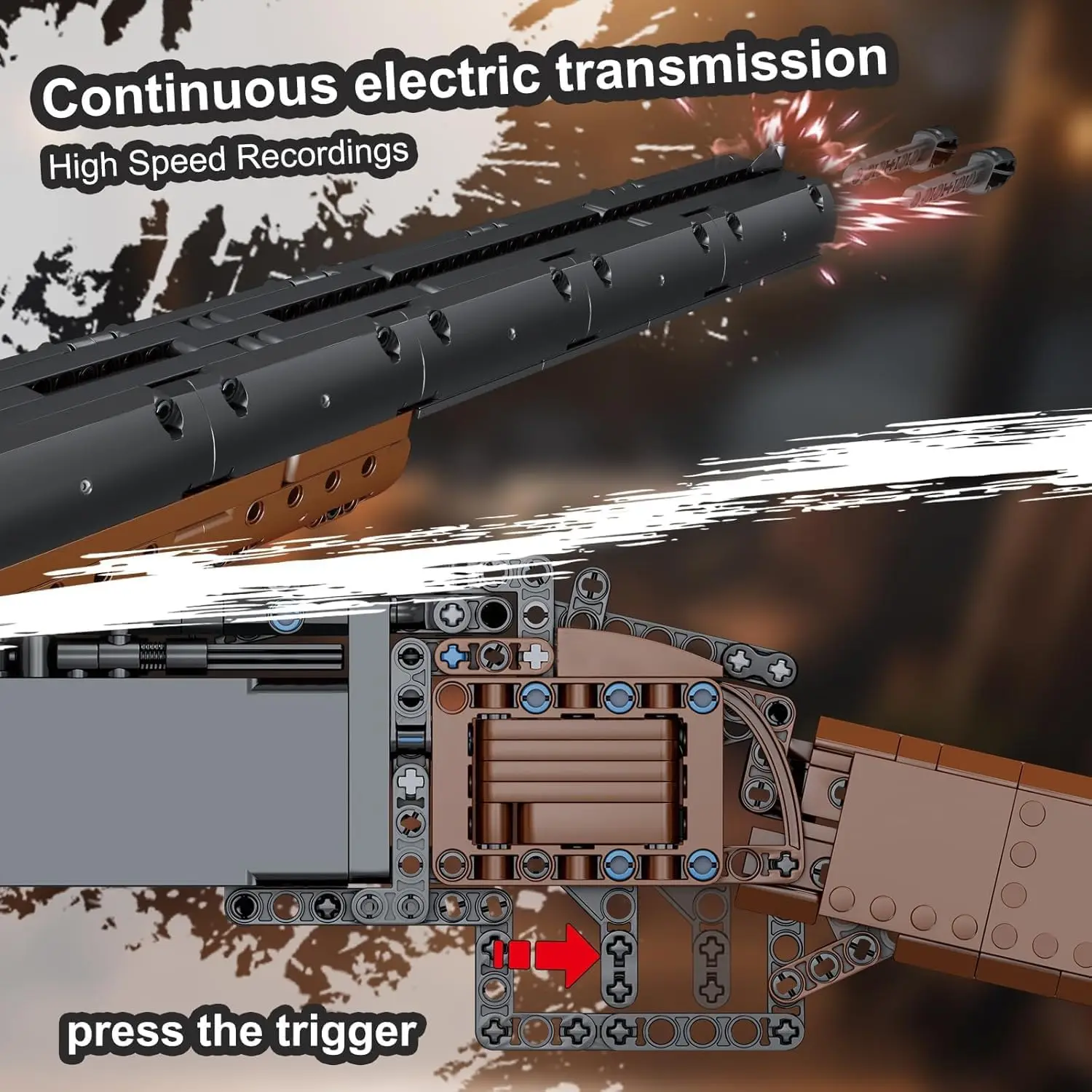 몰드 킹 14016 1015개 부품 더블 배럴 샷건 조립 키트, 성인 및 청소년 수집가를 위한 사실적인 디스플레이 모델