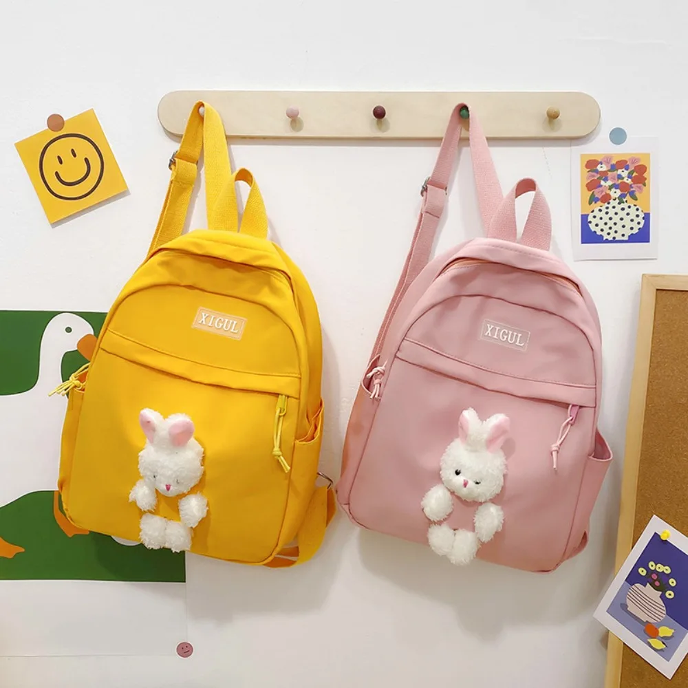 Hot Sale Cartoon Kindergarten Backpack Leisure Rabbit Travel Backpack Lightweight Zipper Bag Children