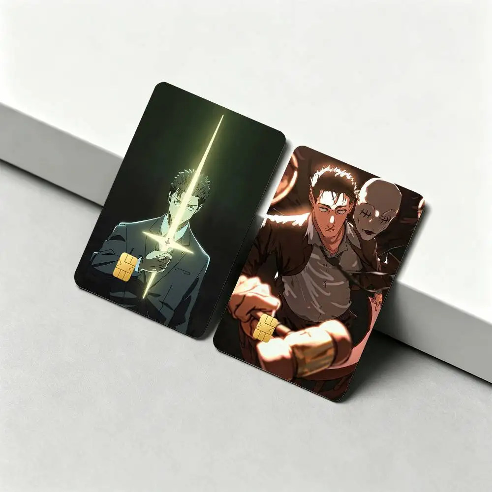 H-Hiromi Higuruma Jujutsu Anime K-Kaisen HD Waterproof Card Skins Protective Stickers for Credit Bank Game Cards