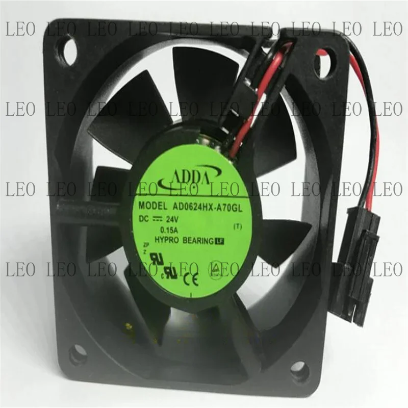 MY For  ADDA 6025 AD0624HX-A70GL DC24V 0.16A 6CM two-wire inverter cooling fan