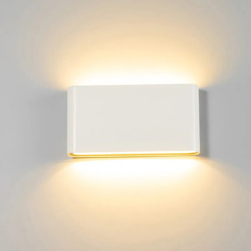 DC12-24V Wall Light Aluminum 6W 12W Indoor Wall Lamp IP65 Waterproof Up Down Corridor Lights for Home Stairs Bedroom Bedside view 4