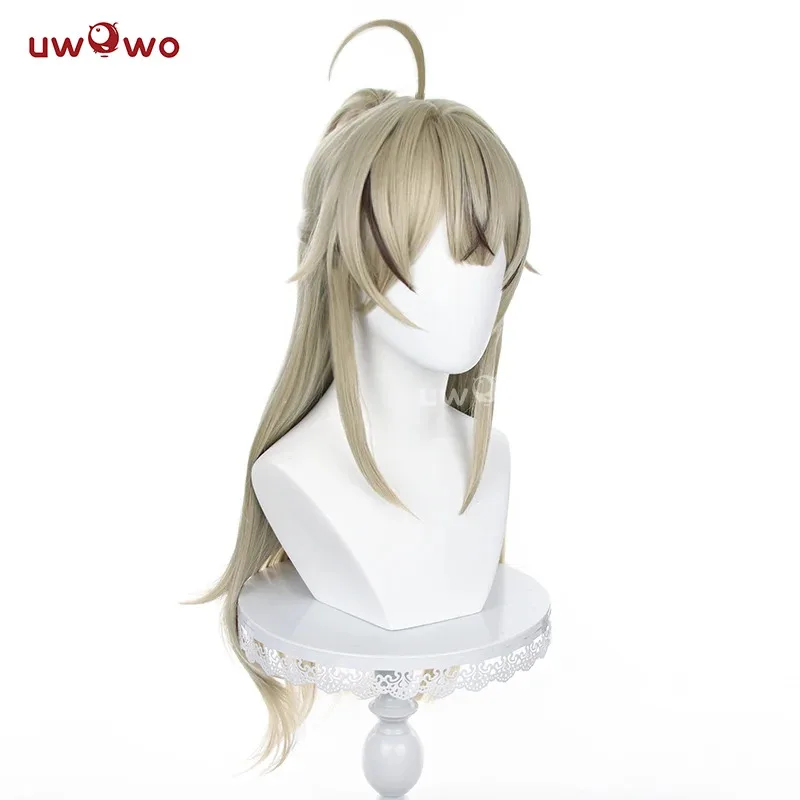 

UWOWO Genshin Impact Kirara Cosplay Wig Long Hair 75CM Light Brown Heat Resistant