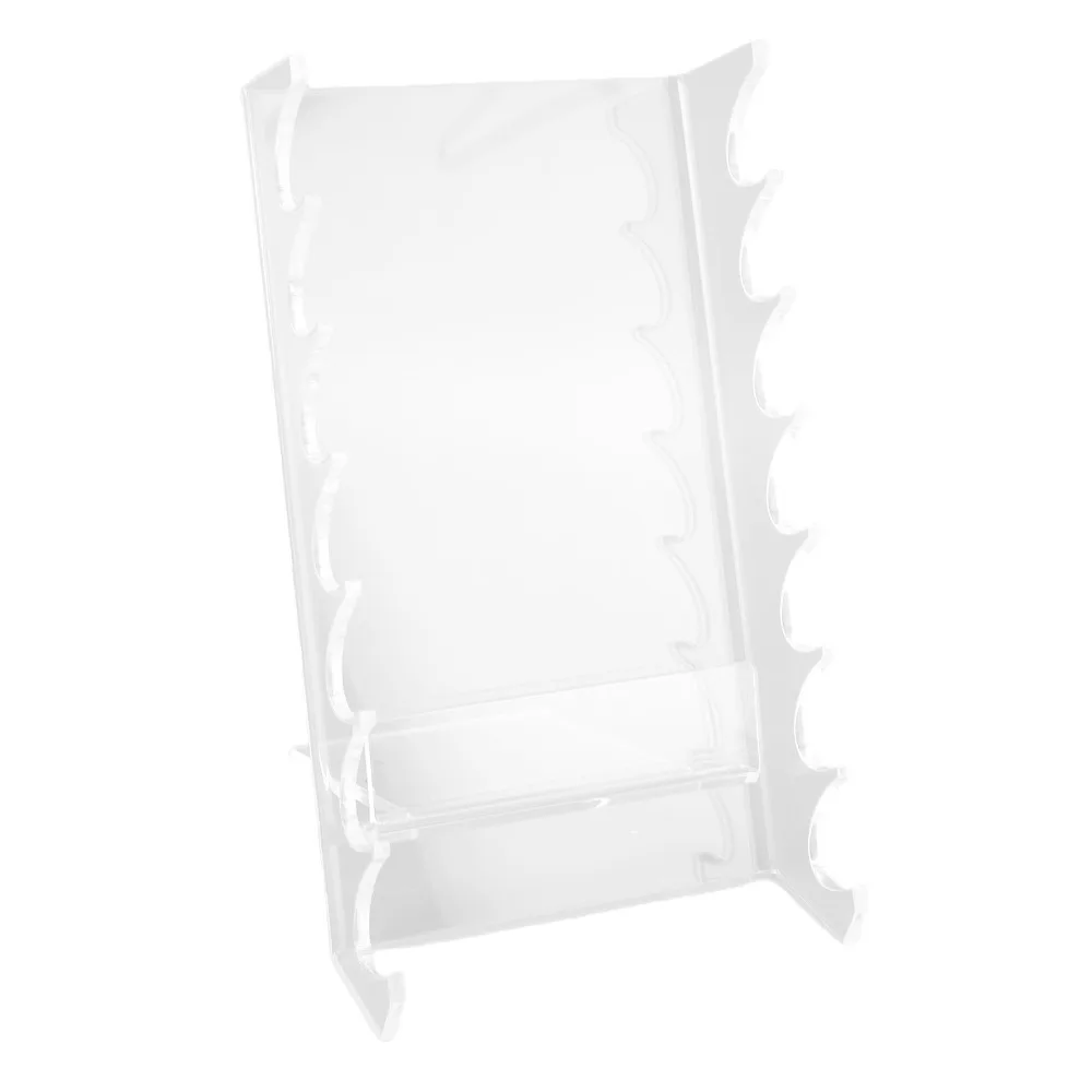 Multifunctional Acrylic Makeup Brush Holder Multi-hole Transparent Drying Rack Sturdy Aesthetic Storage Stand Makeup Organize
