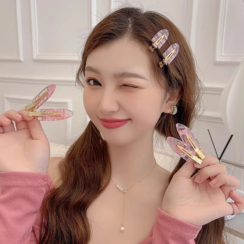 Hair Clips No Crease Pink Cherry Blossom Plastic Asian Style Premium for Makeup Styling Women Girls Lightweight Secure