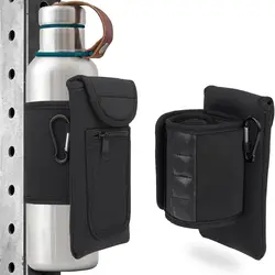 Magnetic Gym Water Bottle Bag Holder Built-in Magnet for Easy Attachment to Metal Surface Magnetic Bottle Sleeve Pouch