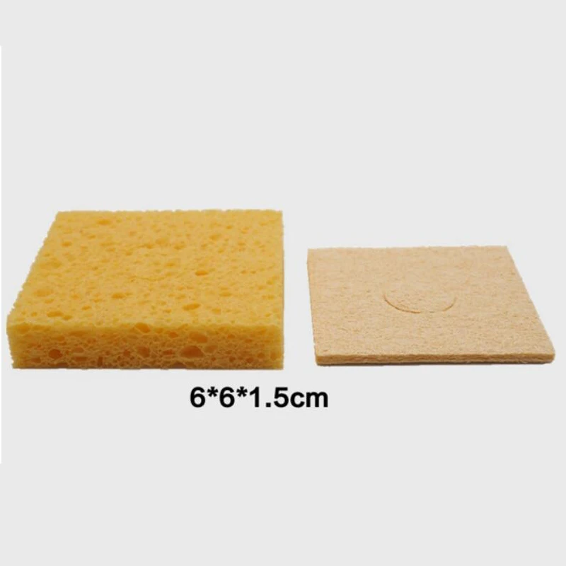 Soldering Iron Tip Cleaning Sponge Round 60mm Reusable High Temperature Resistant Cleaner Disc Sponge For Electric Repair Tools