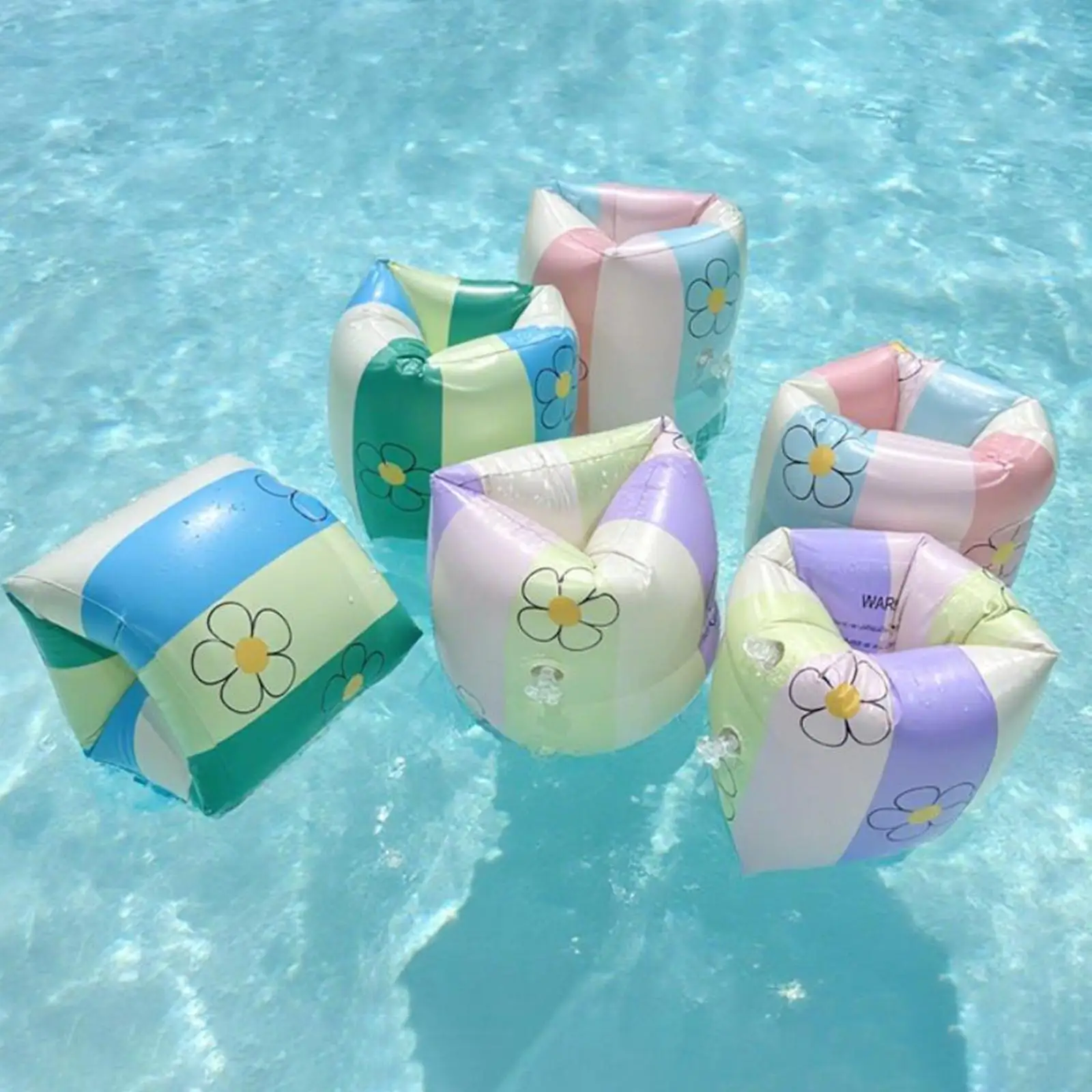 زوج واحد من حلقات تعويم ذراع السباحة للأطفال للمبتدئين في حمام السباحة حلقات عائمة للذراع #1