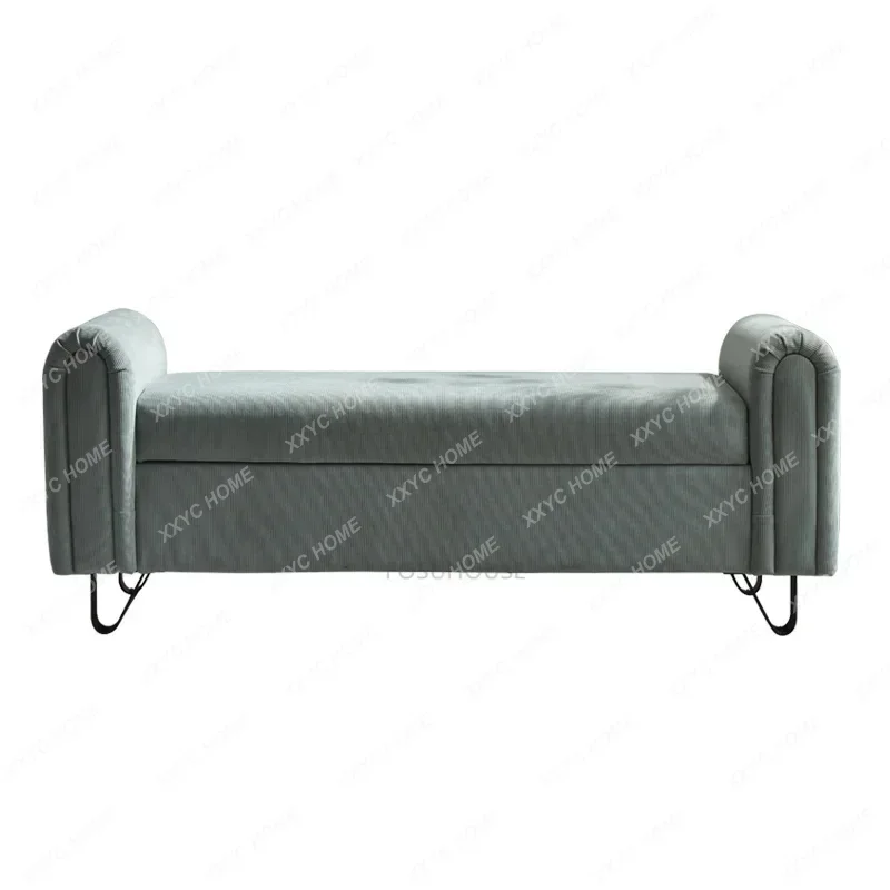 XX  Artificial Leather Stools Home Furniture Living Room Sofa Bench Luxury Upscale Bedroom Bed Tail Stool
