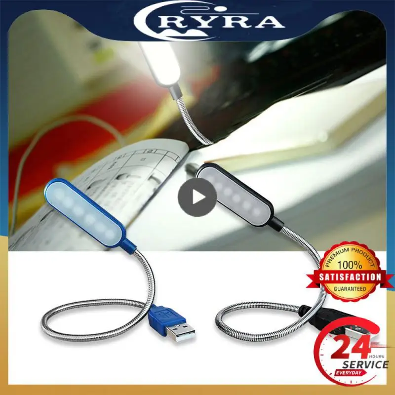 Tragbare USB-LED Mini-Buch Licht Lese lampe flexible 6leds Lampe USB-Lampe für Power Bank Laptop Notebook PC-Computer