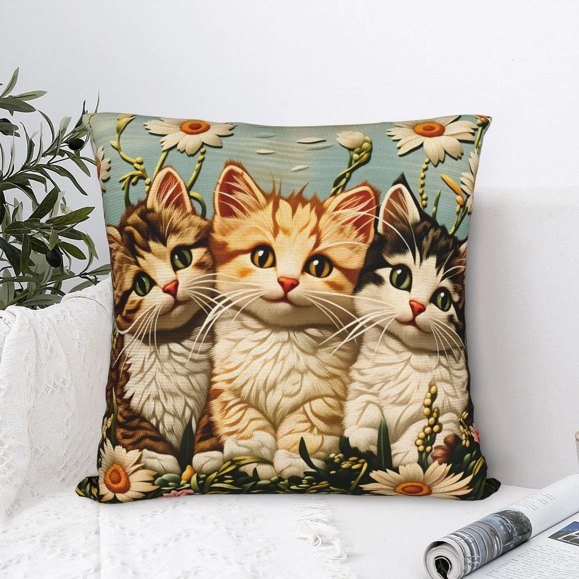 Pillow Case Adorable Animal-Printed Design  Pillow Cover For Couch Sofa Bedroom Fashion Pillowcases