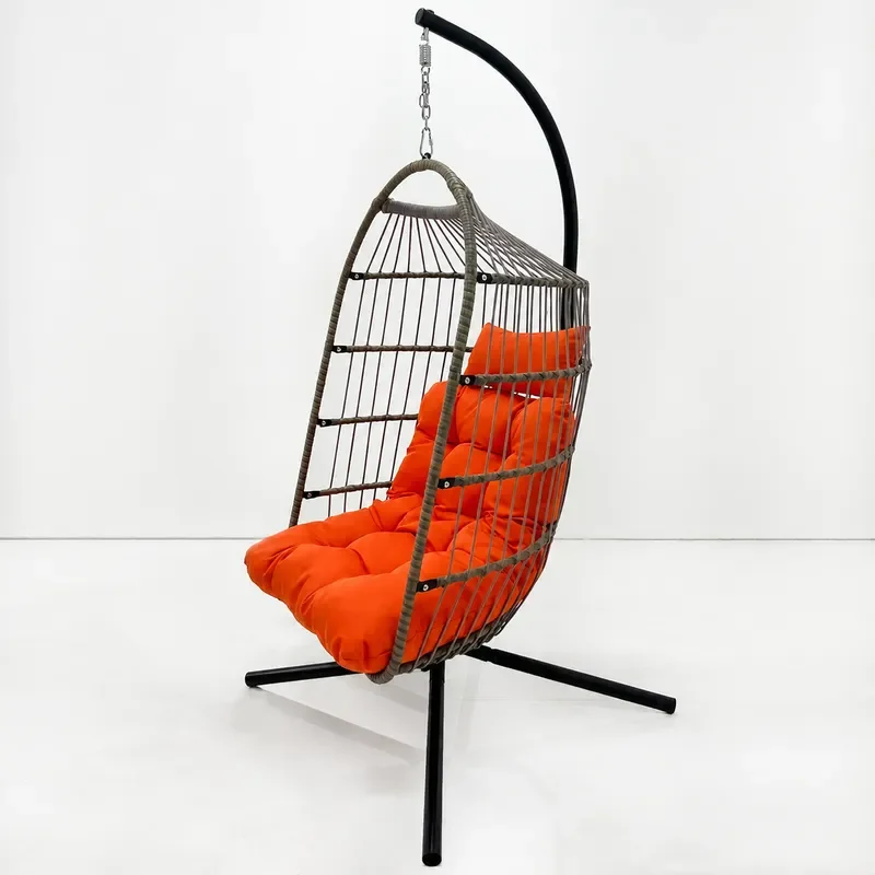 Outdoor Villa Courtyard Swing Hanging Chair Waterproof Sunscreen Terrace Cradle Chair Sun Leisure Homestay Single Bird Nest