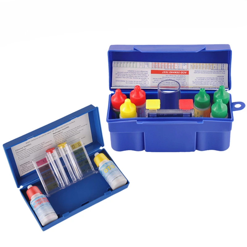 

5-Way Test Kit For Pool & SPA Acid Demand Chlorine Total Alkalinity Bromine PH Water Quality Tester Set customizable