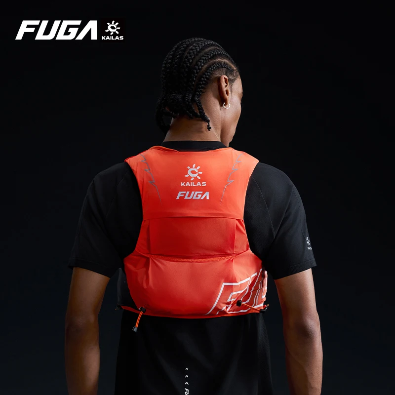 KAILAS New FUGA AIR 8L Unisex Travel Marathon Trail Running Hiking Cycling Backpacks  with Dual Soft Water Bottles KA2654005