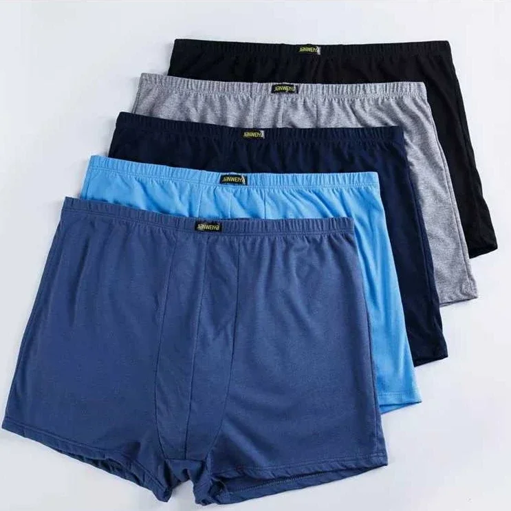 Celana dalam boxer pria katun celana dalam pria longgar ukuran besar celana pendek untuk pria celana dalam pria sejuk pakaian rumah 9XL 10XL