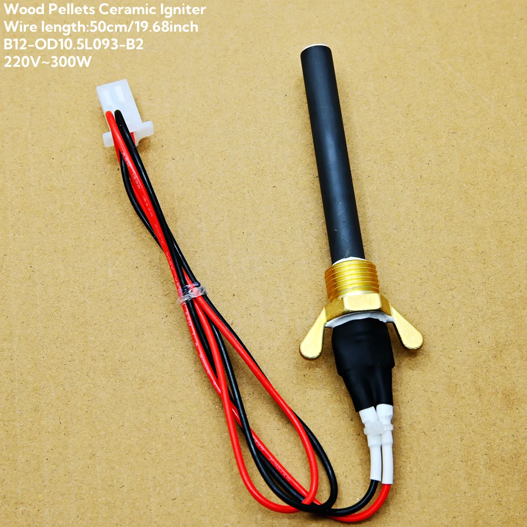 

220V 300W Wood Pellet Ceramic Igniter - Fast Ignition, Durable & Energy-Saving for Fireplaces, Pellet Stoves, BBQ Grills