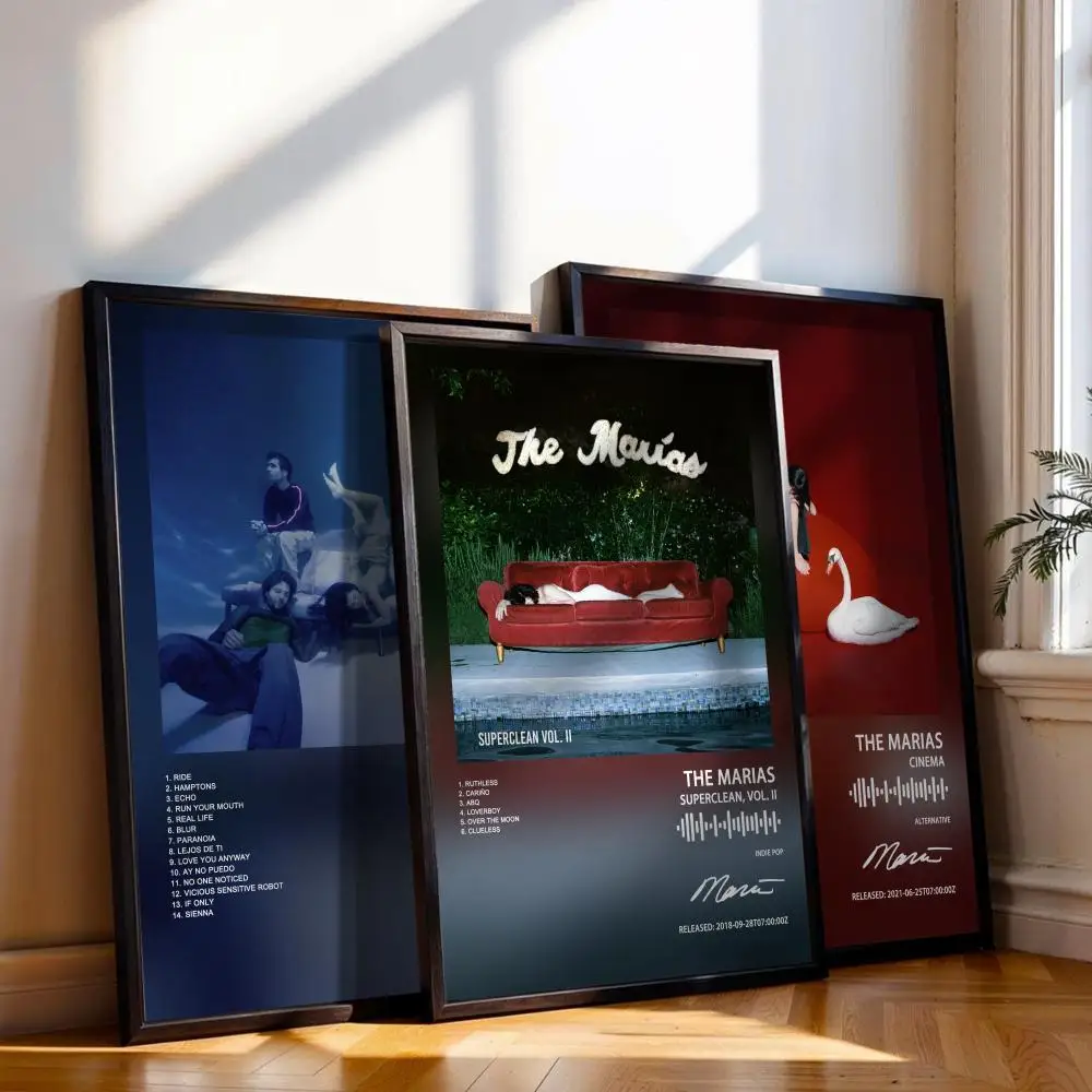 ملصق مارياس الفني غطاء أغاني موسيقى الراب جدار ملصق ورقي مقاوم للماء لغرفة المعيشة ديكور المنزل #1