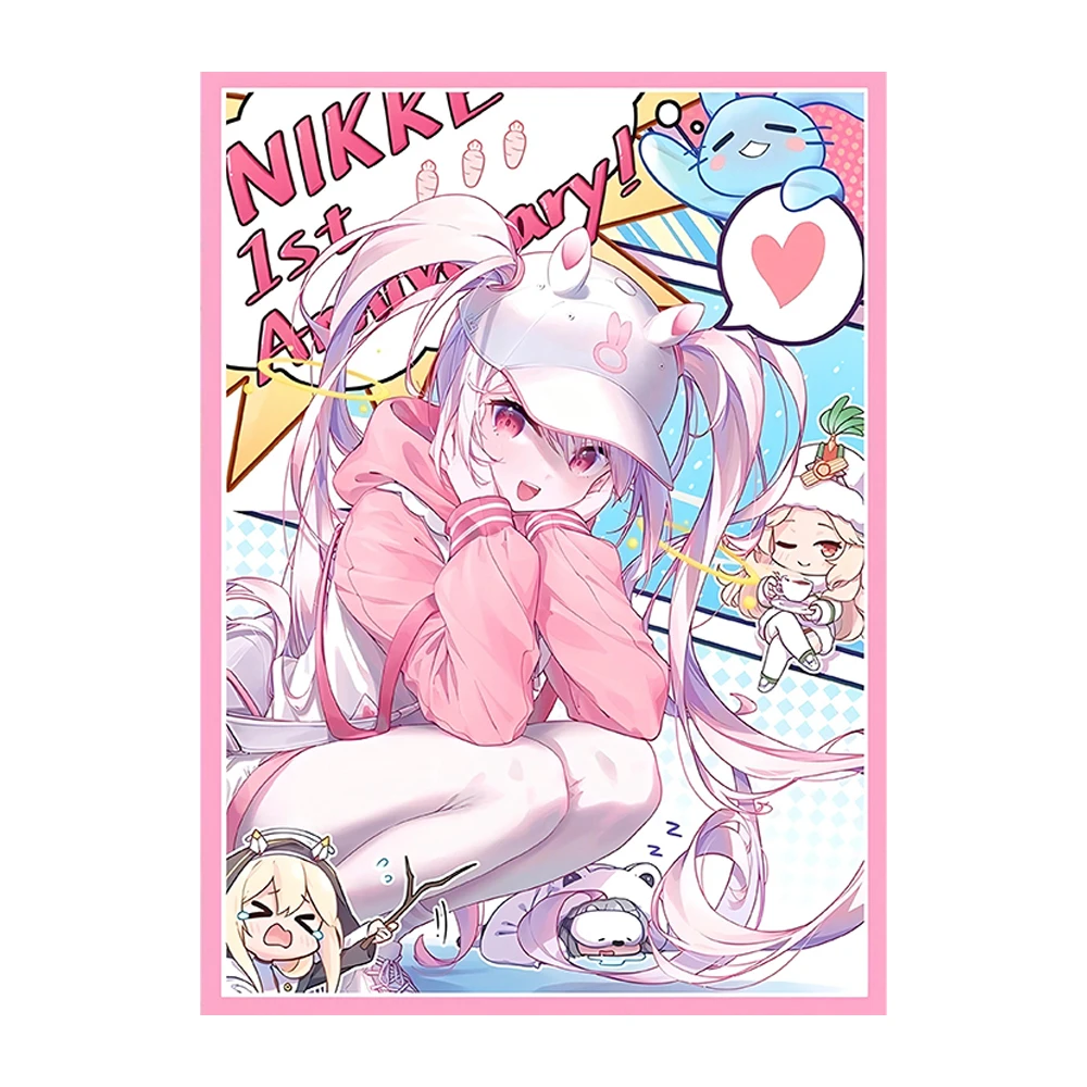 

60PCS 66X91mm Art Anime Card Sleeves Board Game Cartoon Trading Card Sleeves for MGT/TCG/PTCG/PKM Card Protector